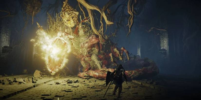 Elden Ring Ulcerated Tree Spirit Fire Breath