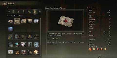 Elden Ring Volcano Manor Istvan Letter