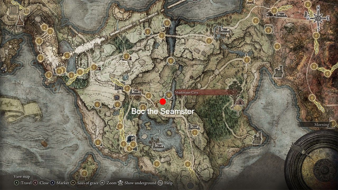 Elden Ring_Limgrave Map_Boc Location
