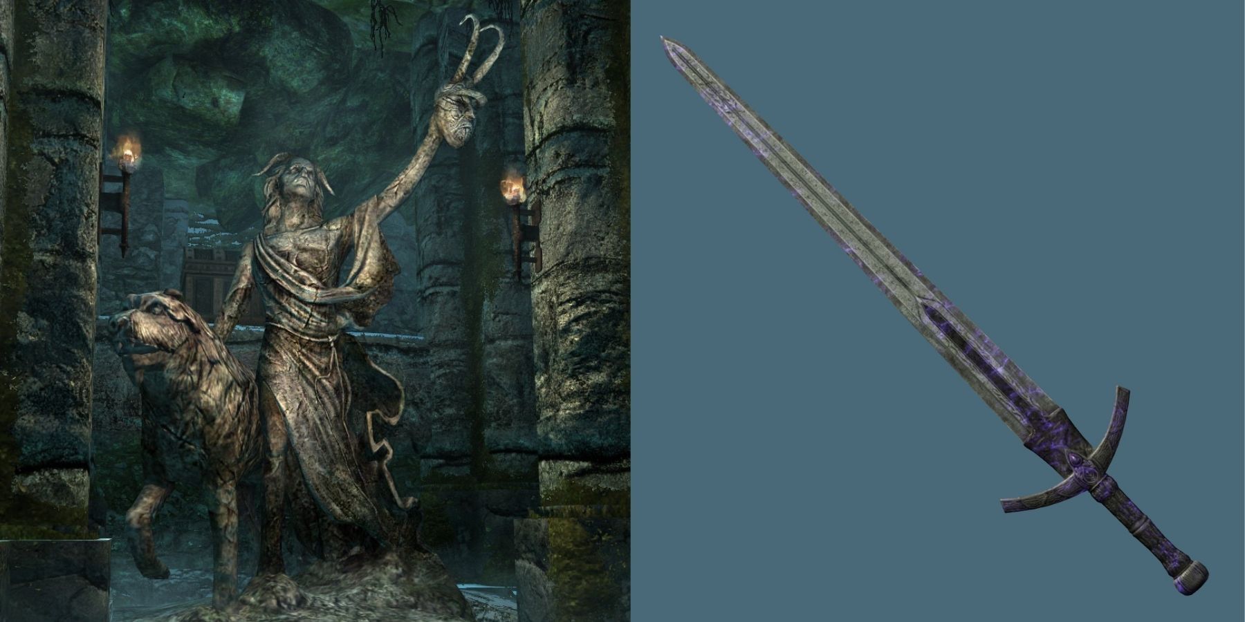 Clavicus Vile statue Umbra sword Skyrim