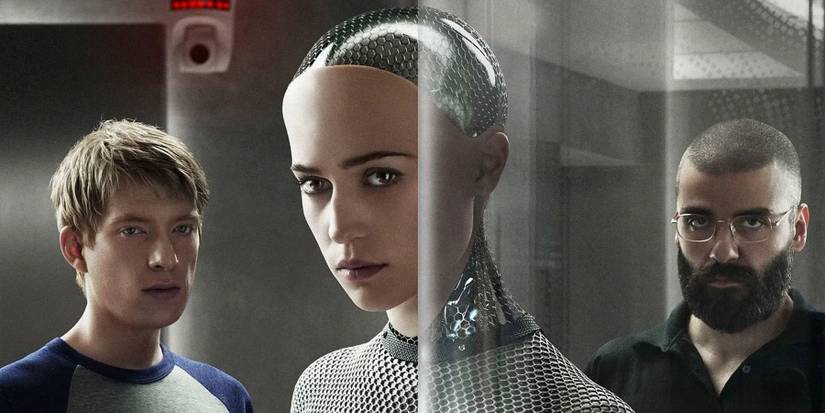 Caleb, Ava, and Nathan in Ex Machina