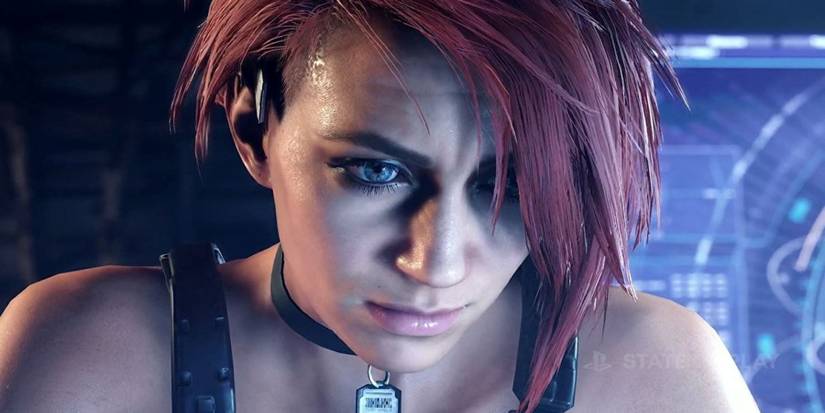 Close up of an Exoprimal protagonist in a cutscene