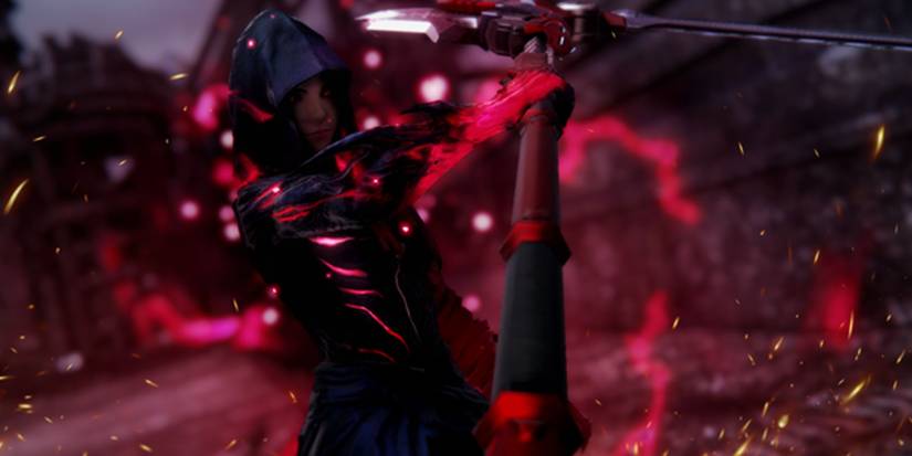 FF14 A Reaper preparing an attack from Enshroud