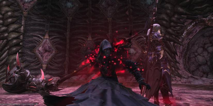 FF14 A Reaper tapping into the Enshroud Mode