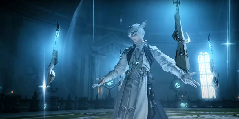 FF14 A Sage preparing a spell