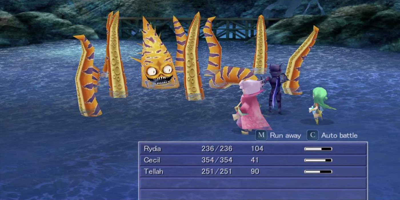 FFIV boss battle vs Octomammoth