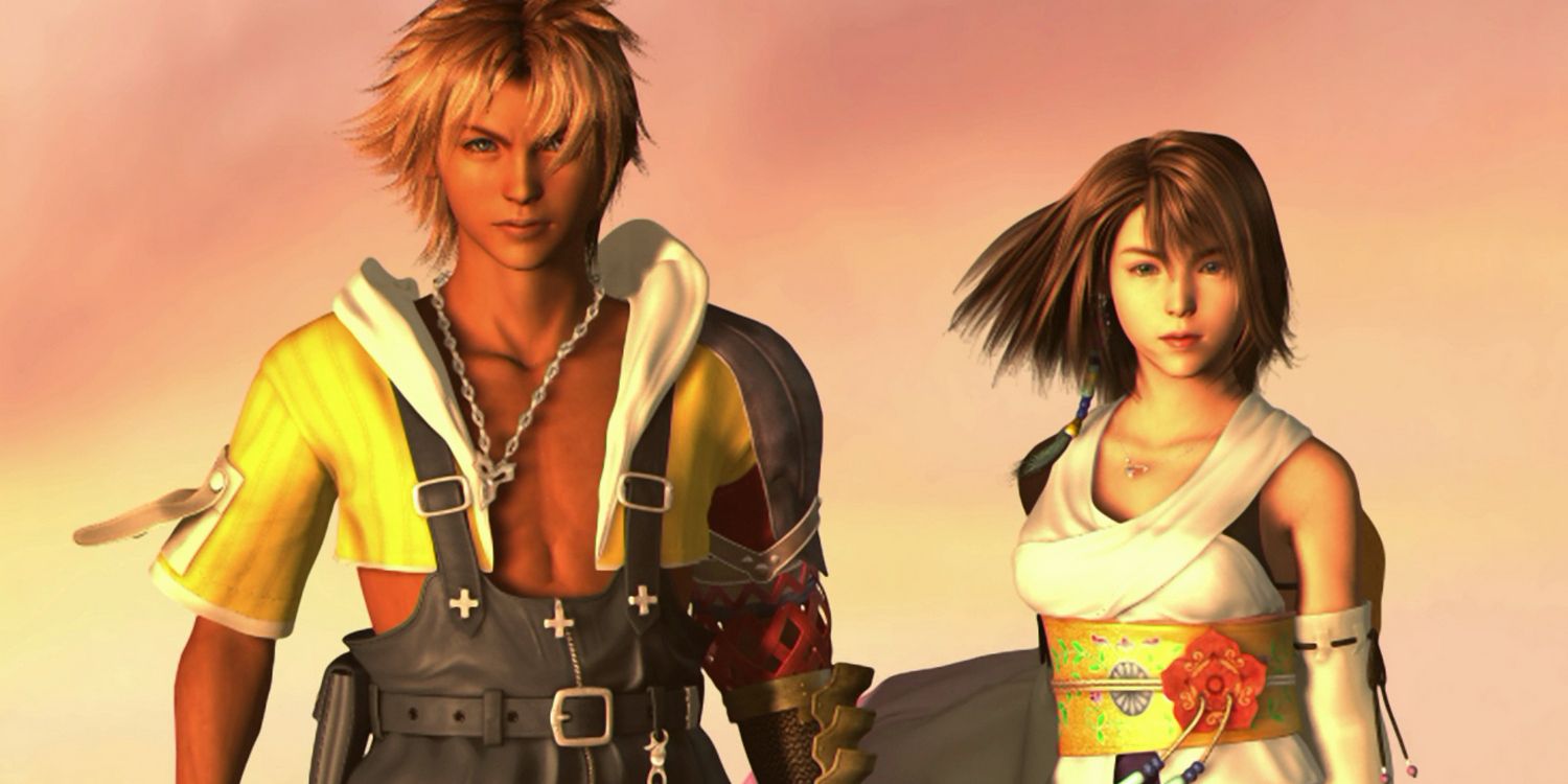 FFX Tidus and Yuna standing together