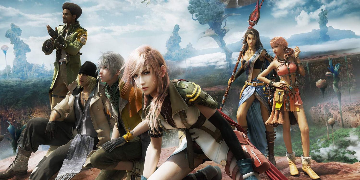 FFXIII Cast featuring Lightning, Hope, Snow, Sazh, Fang, and Vanille