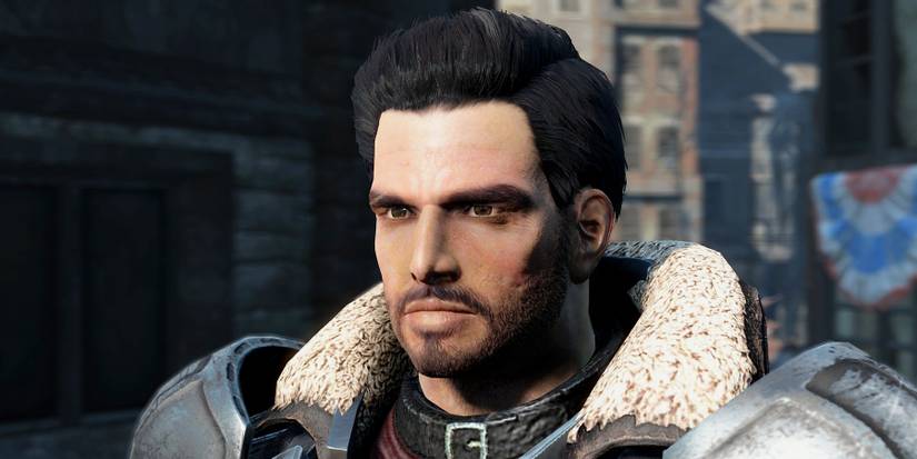 Fallout 4 Paladin Danse closeup