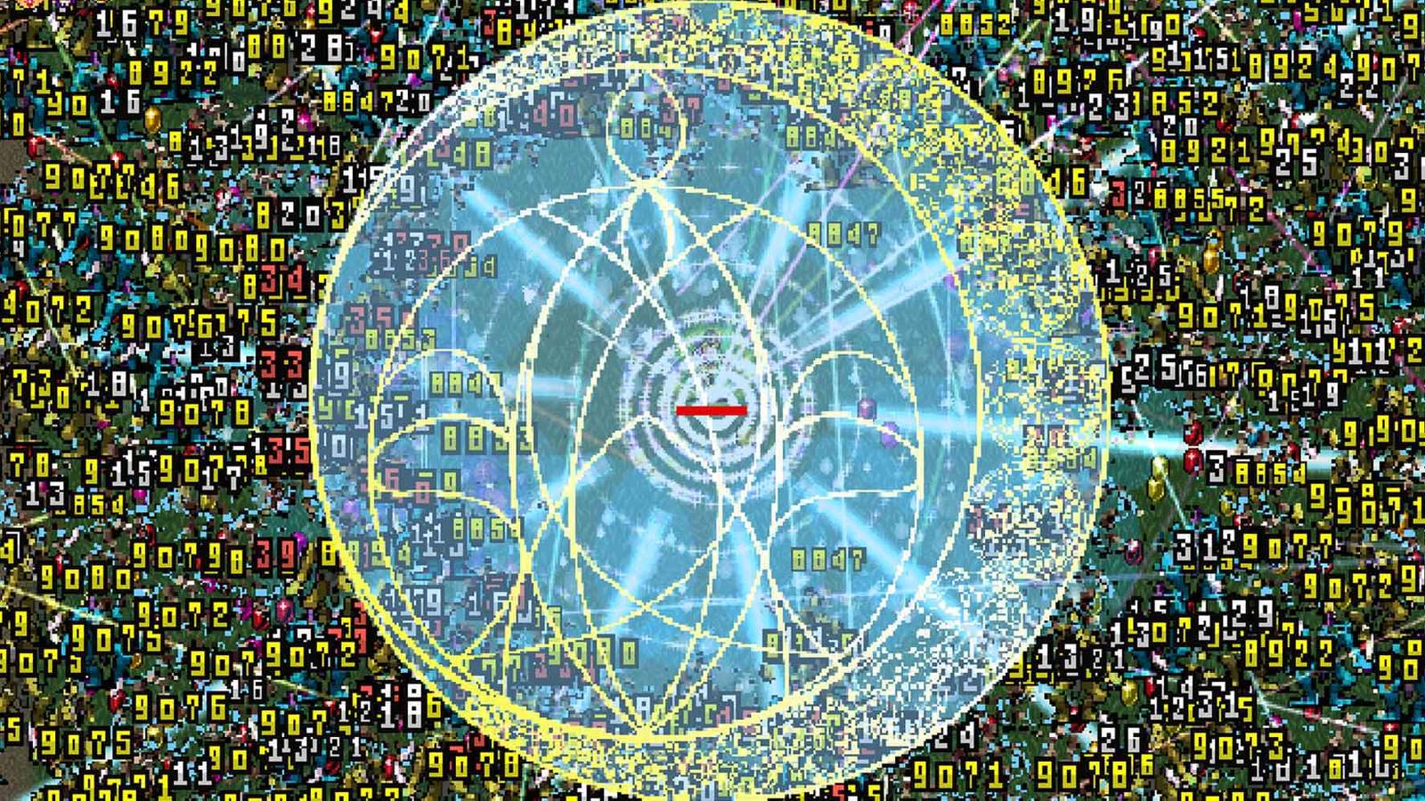 Surviving the Green Acres stage in Vampire Survivors with the use of the Pentagram weapon 