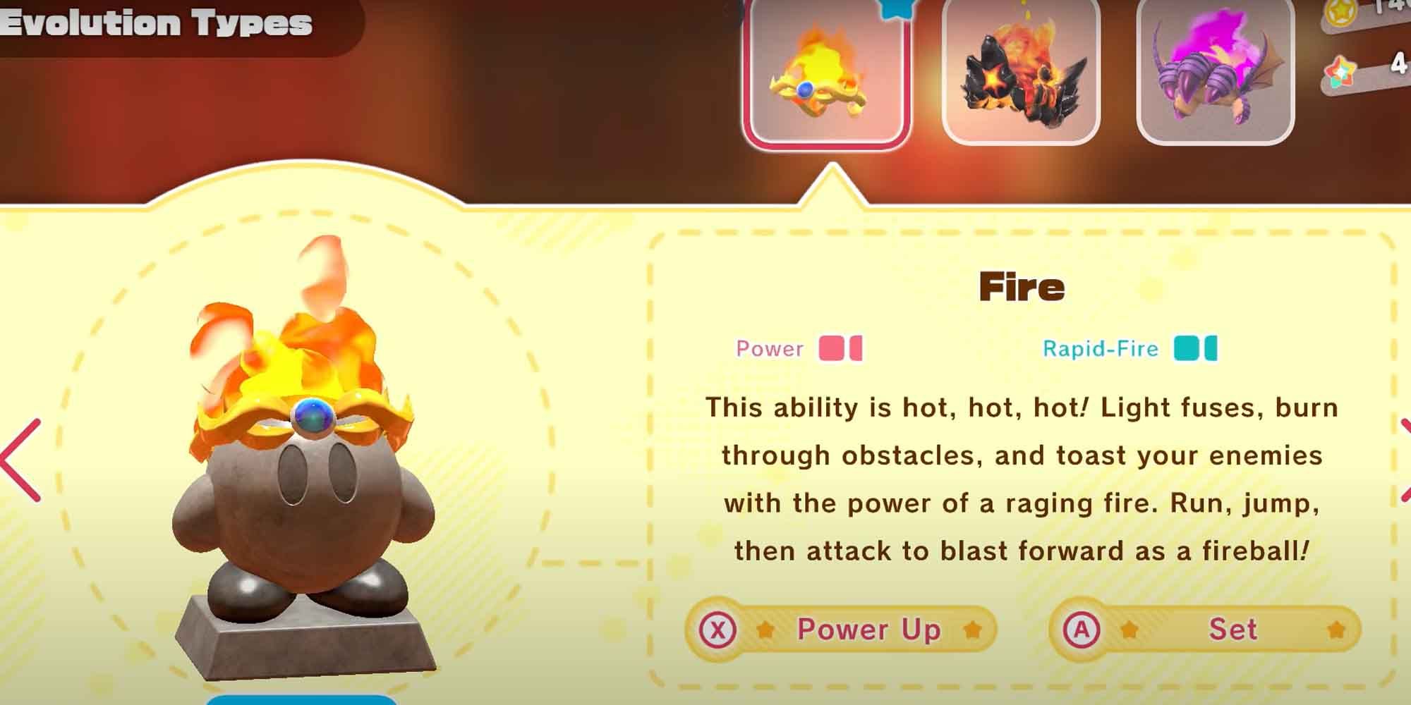 The Fire copy ability in Kirby in The Forgotten Land