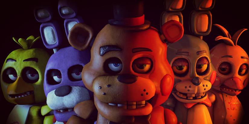 The five main villains from Five Nights At Freddy's