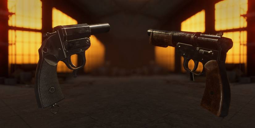 The Flare Gun and Doppel Schuss from Battlefield 5