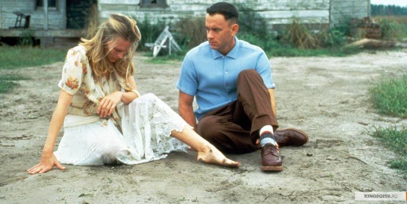 Forrest Gump Jenny and Forrest in front of her house