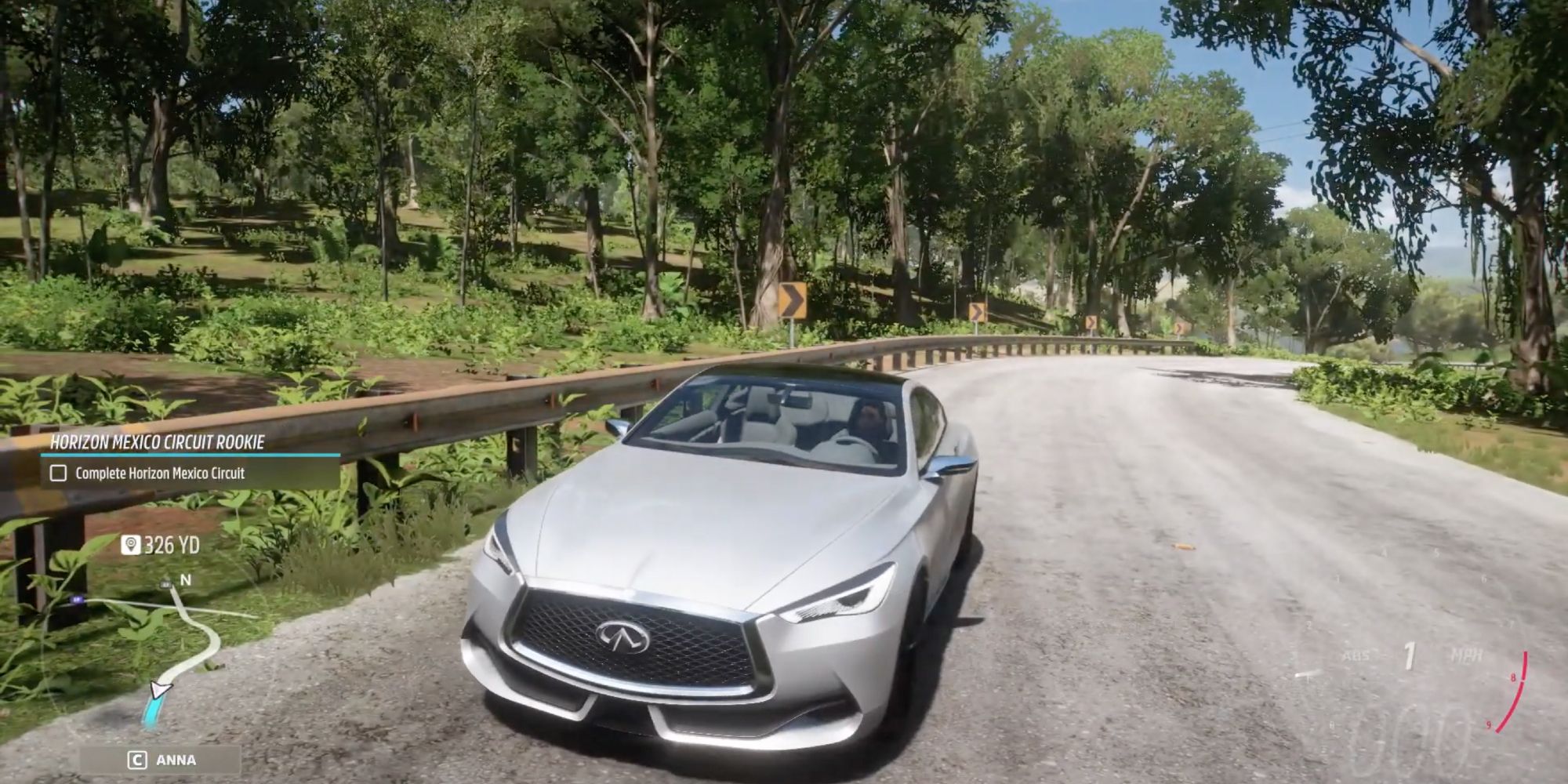 Forza Horizon 5 - Budget cars - Infiniti Q60 - Player blazes through rough terrains