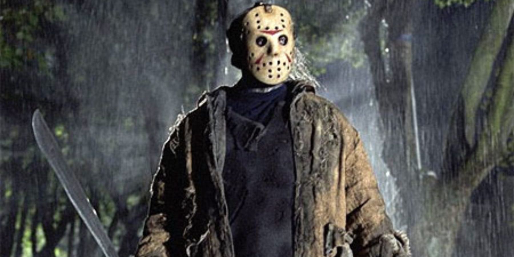 Jason Voorhees in his mask in Friday The 13th