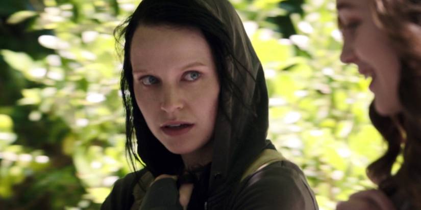 Marina (Liesl Ahlers) outside in a hoodie in Friend Request