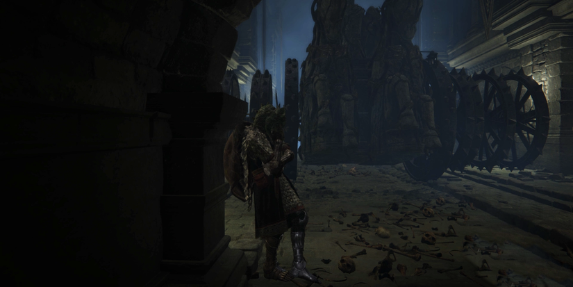 Fringefolk Hero's Grave chariot in Elden Ring