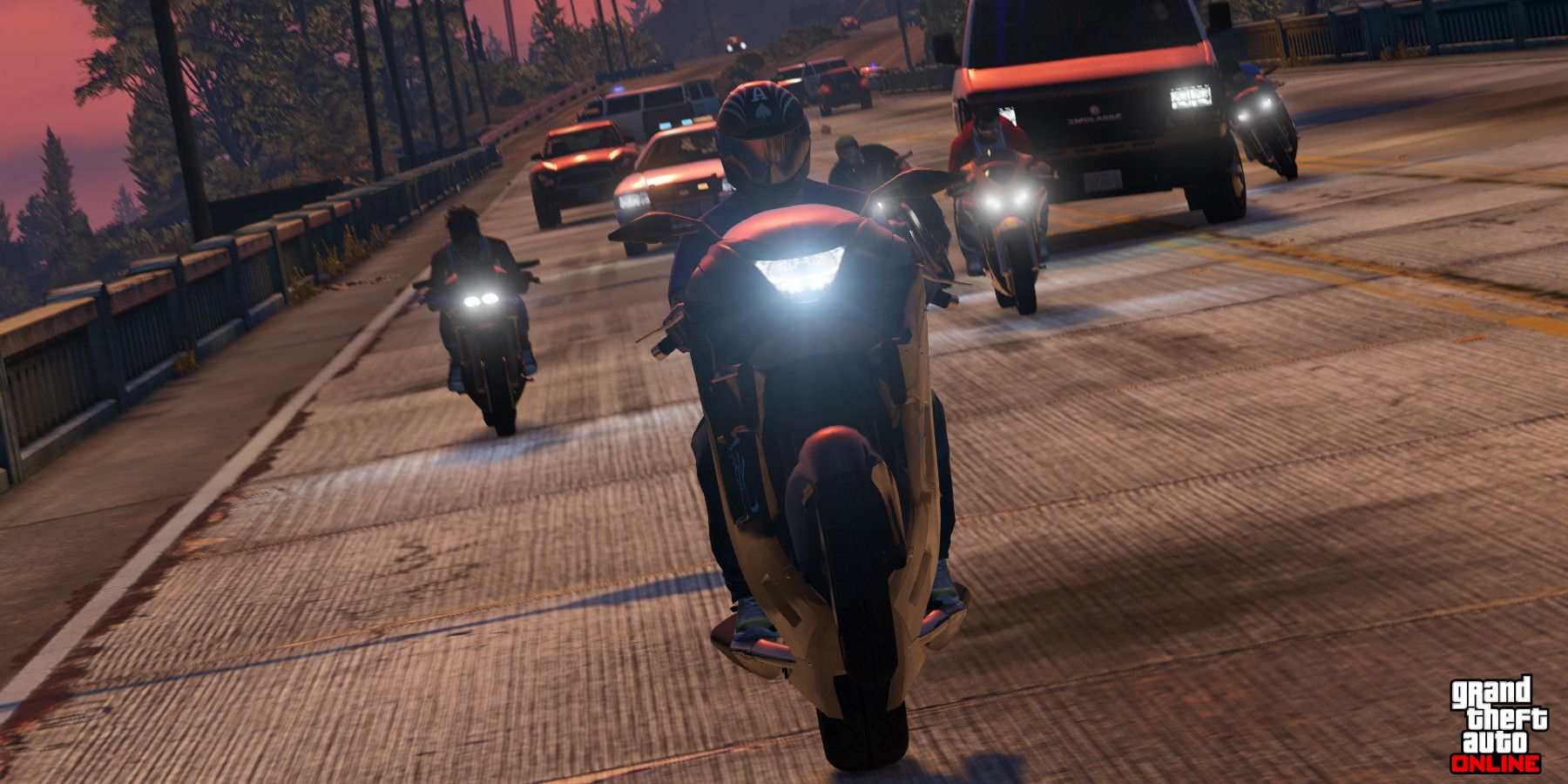 GTA Online Motorcycle Chase