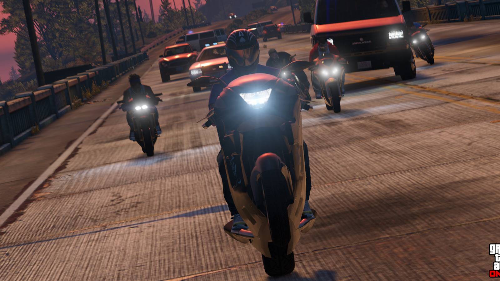 GTA Online Motorcycle Chase