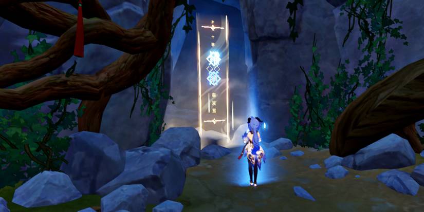 Ganyu in front of Azhdaha's domain