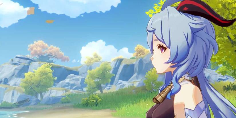 Genshin Impact Ganyu Side View