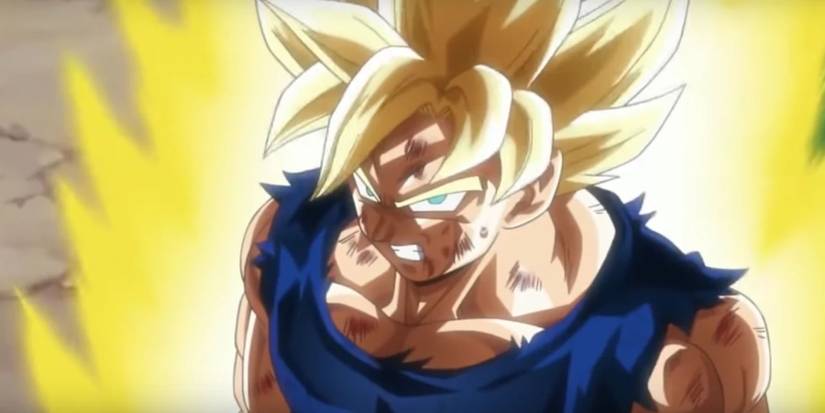 Goku turning Super Saiyan in Dragon Ball Z