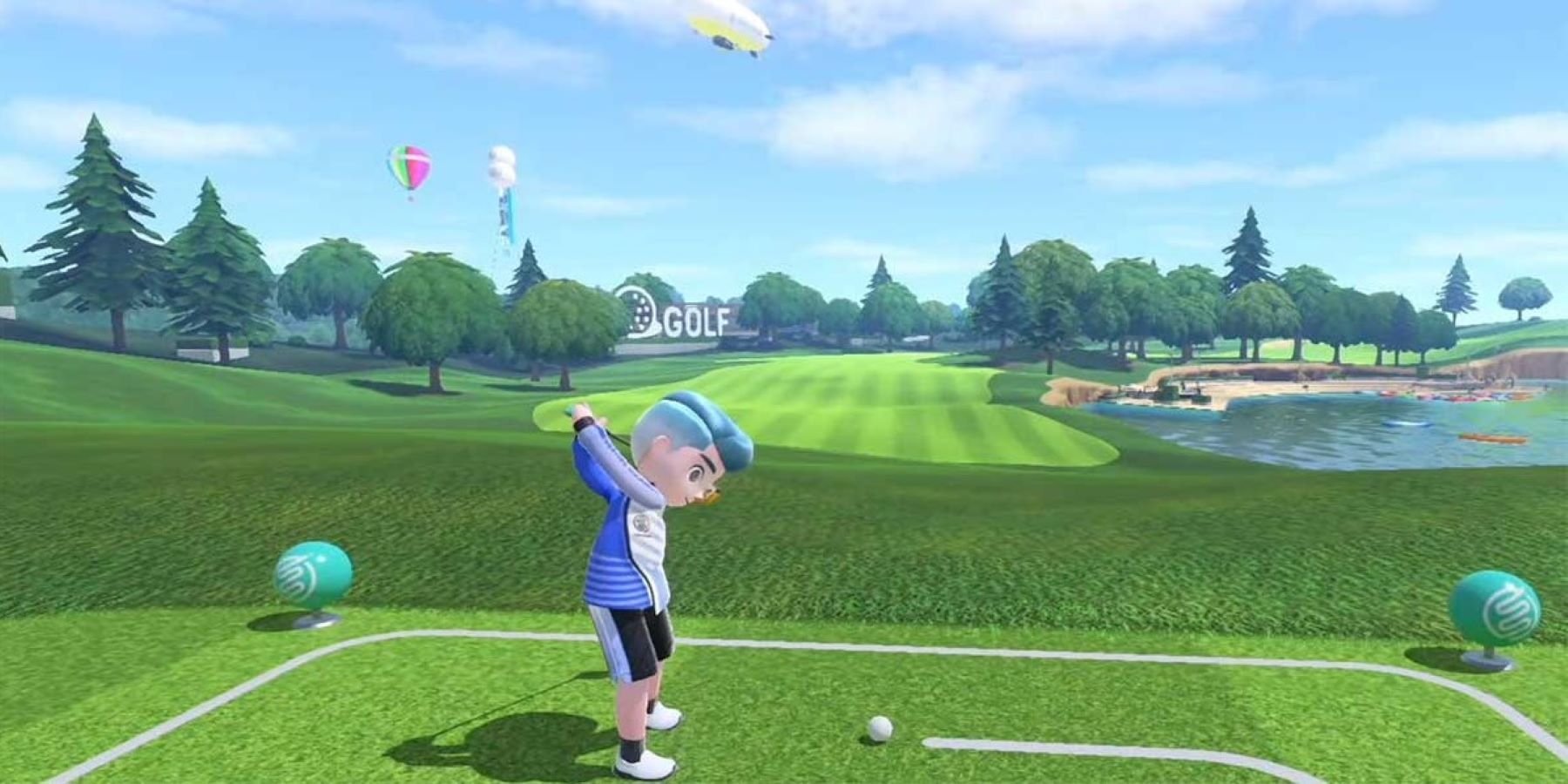 A Sportsmate playing Golf in Nintendo Switch Sports