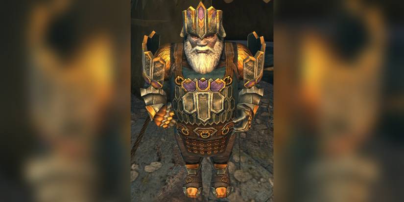 Gror the dwarf, King of the Iron Hills, from Lord of the Rings Online