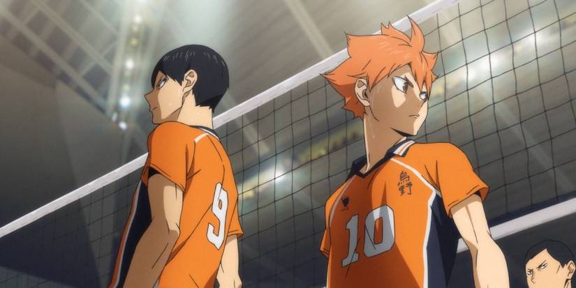Hinata and Kageyama on the court