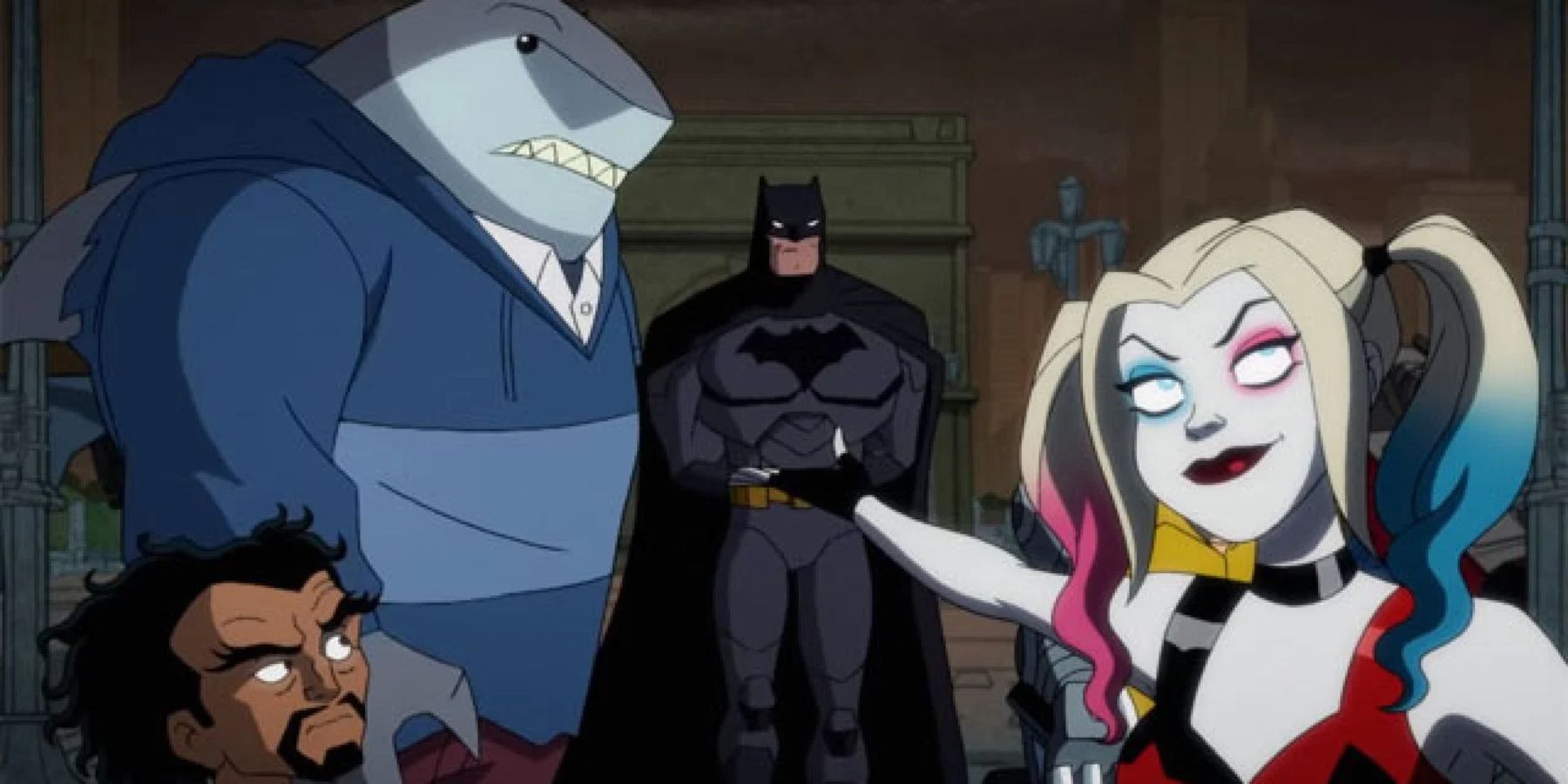 Harley-Quinn-Animated-Batman-King-Shark