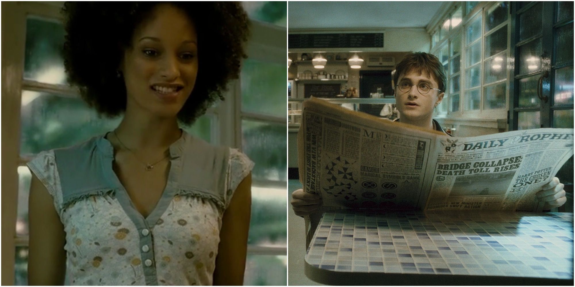 Harry Potter and the Half-Blood Prince Scene Where Harry Reads Daily Prophet