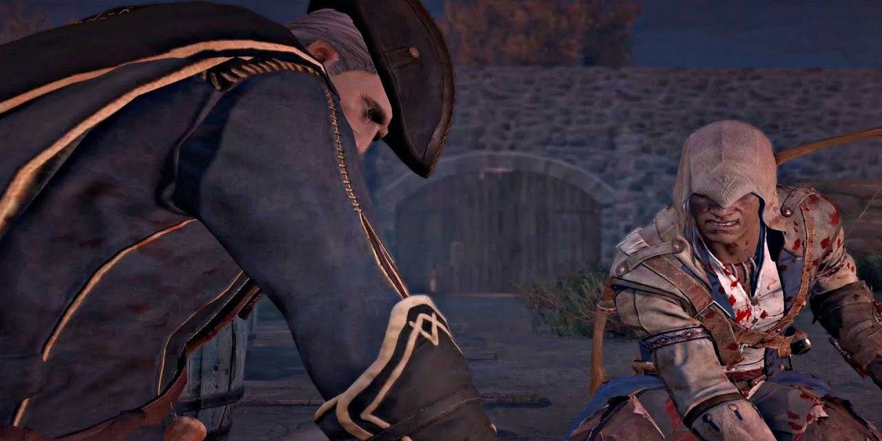 Haytham Kenway and Connor From Assassin's Creed 3