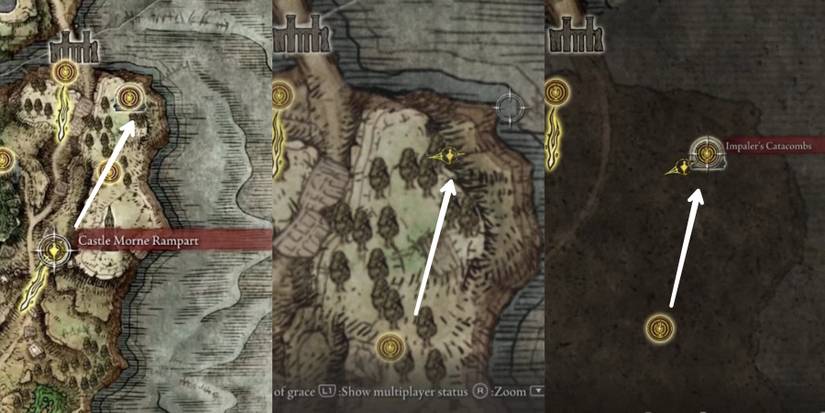 Impaler's Catacombs location in elden ring