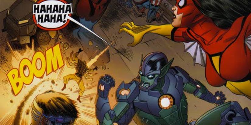 Iron Goblin and Spider-Woman Cropped