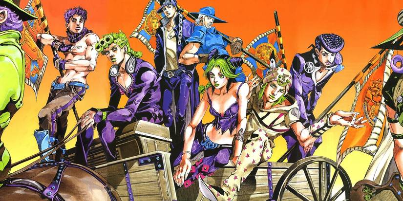 Joestar Family featuring Jonathan, Giorno, Jotaro, Joseph, Jolyne, Johnny, and Josuke
