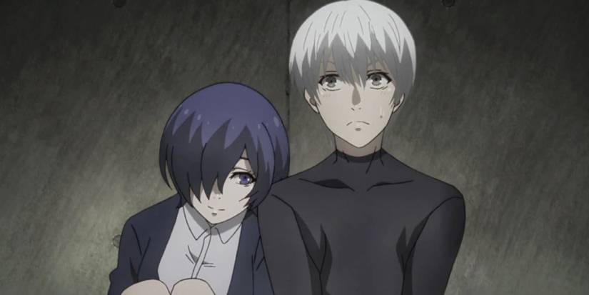 Kei Kaneki and Touka Kirishima of Tokyo Ghoul