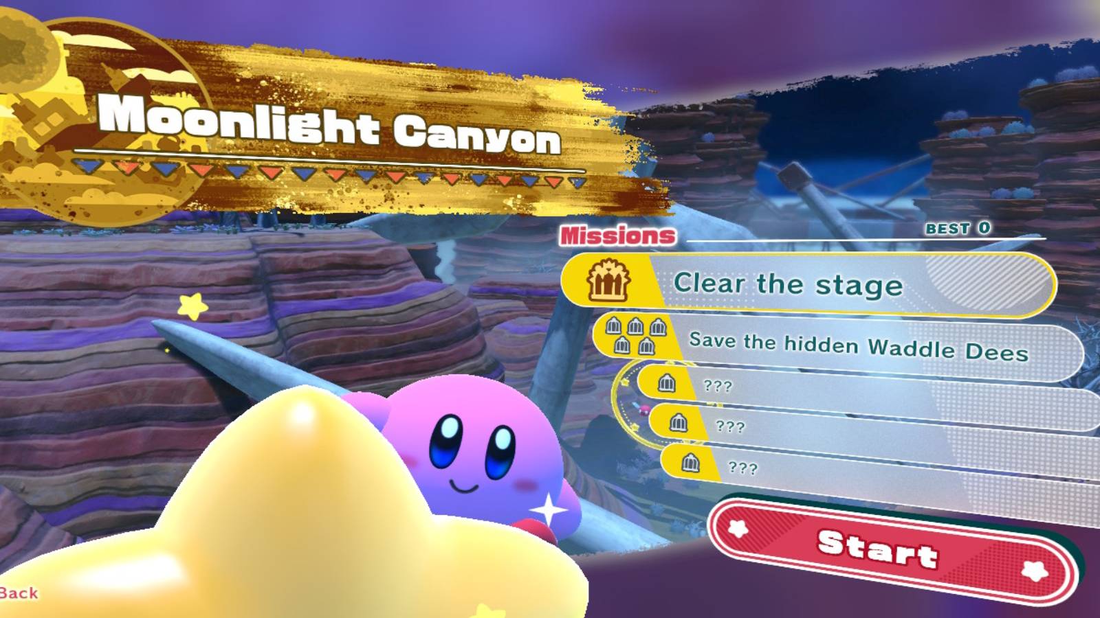 Kirby and the Forgotten Land- Moonlight Canyon 1