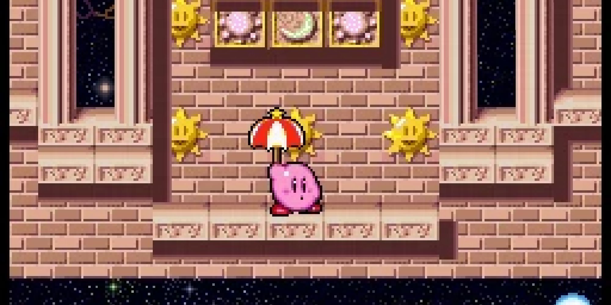 Parasol Kirby in Kirby Super Star