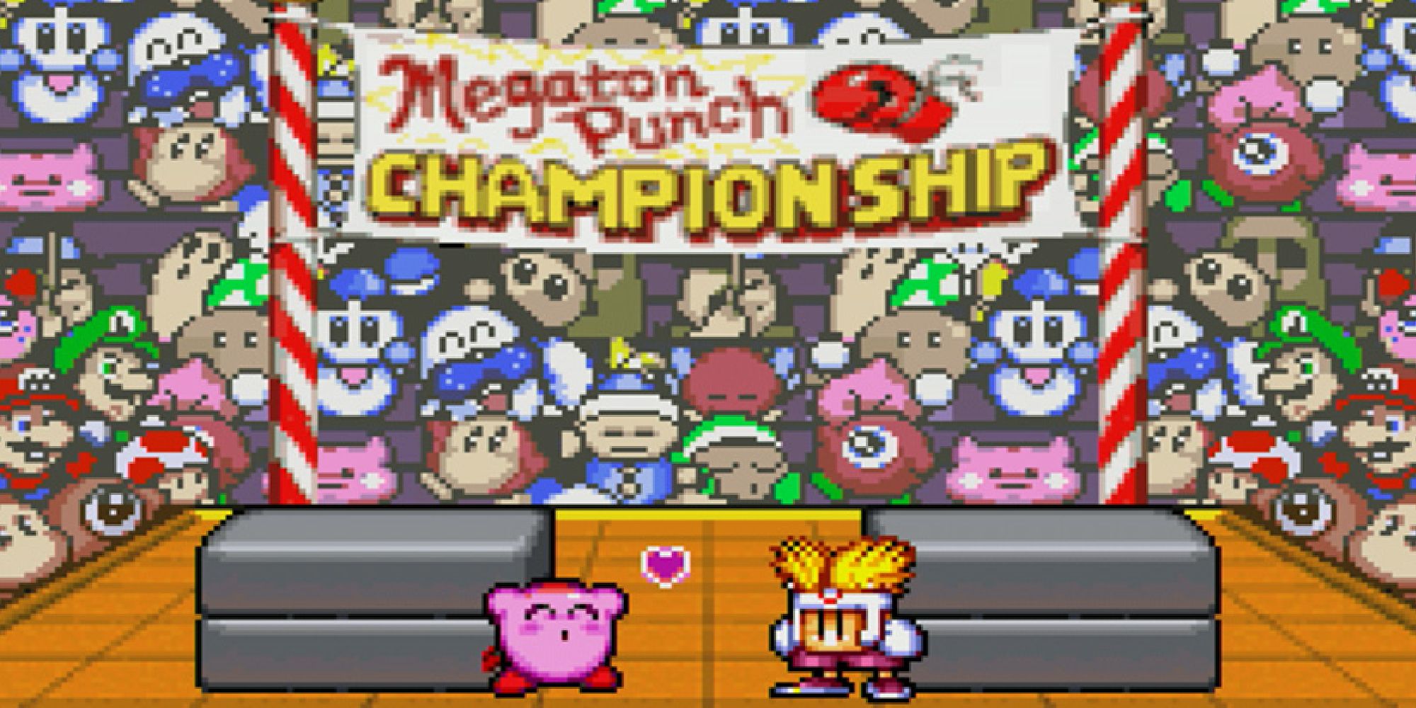 Марио и Луиджи сидят в кулуарах чемпионата Megaton Punch Championship.