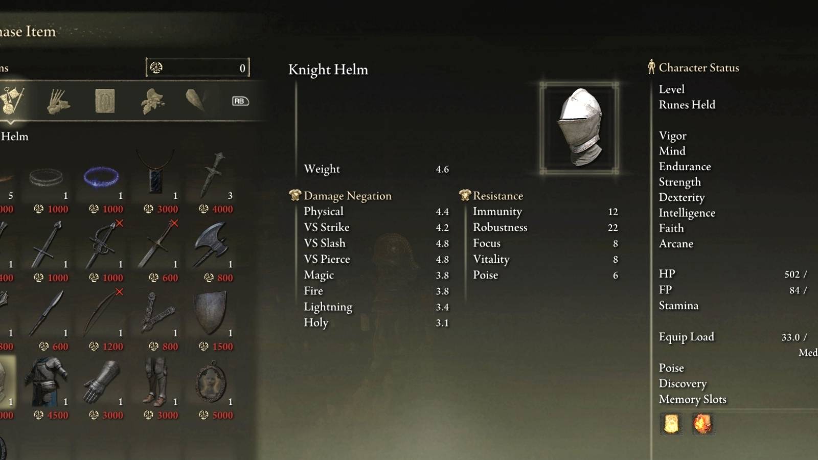 Knight Set in Elden Ring