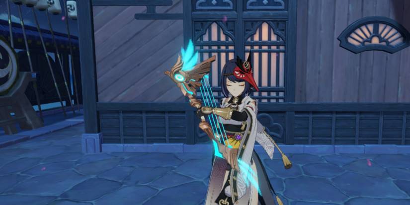 Kujou Sara with Skyward Harp 