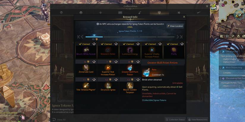 Lost Ark - Highlighting The Greater Skill Point Potion Reward For The Giant's Hearts