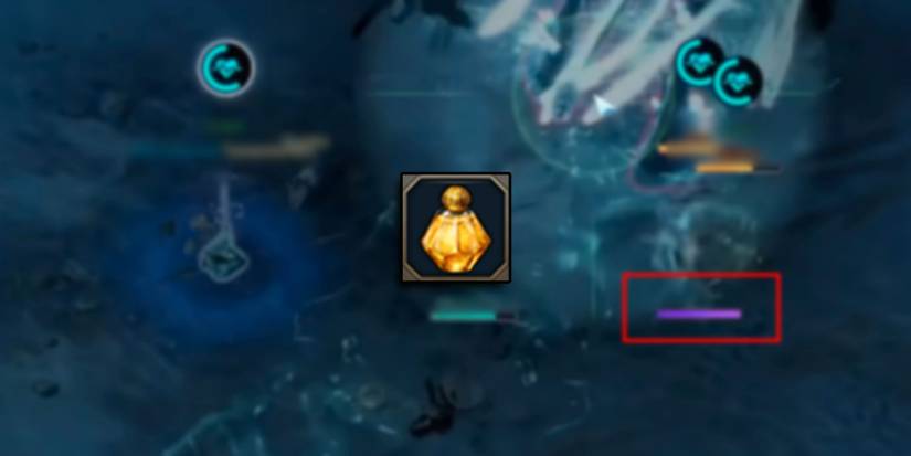 Lost Ark - Panacea Battle Item PNG Overlaid On Image Highlighting What The Purple Petrify Bar Looks Like In-Game Cropped