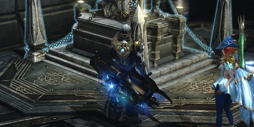 Lost Ark - Standing In Front Of The Chaos Dungeon Statue