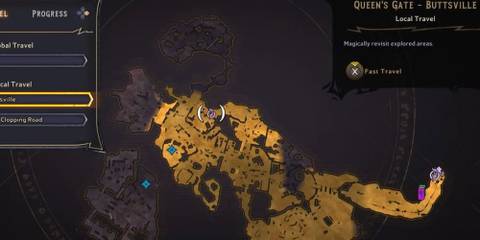 6th Lucky Dice Location in Queen’s Gate from Tiny Tina’s Wonderlands.