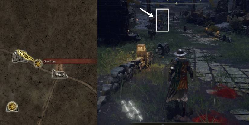 Map (Limgrave, West) location in elsen ring