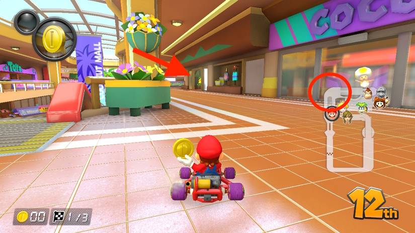 Mario Kart 8 Deluxe Coconut Mall Shortcut 1