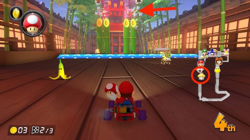 Mario Kart 8 Deluxe Ninja Hideaway Shortcut 3