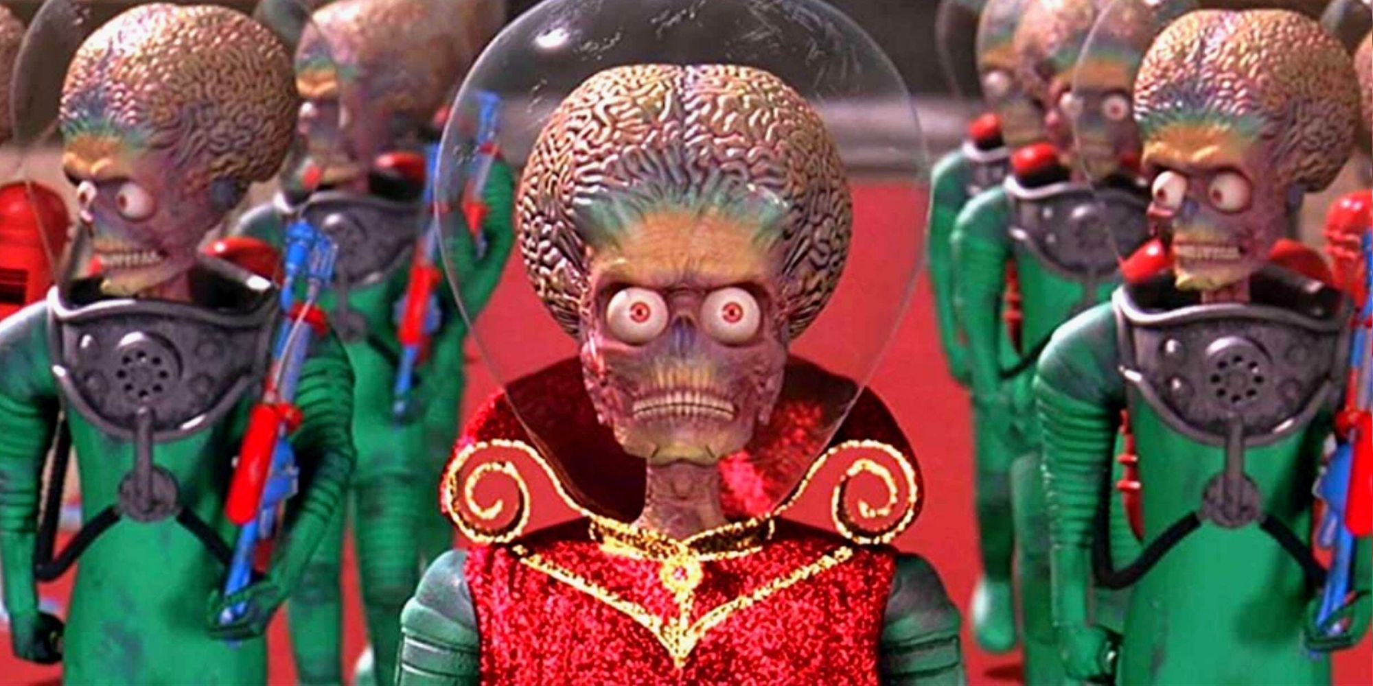 Mars Attacks! Alien Invaders, With Leader Looking Angry